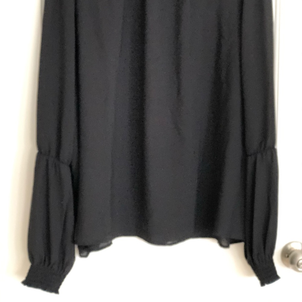 ELOQUII high-neck smocked blouse - Picture 8 of 12